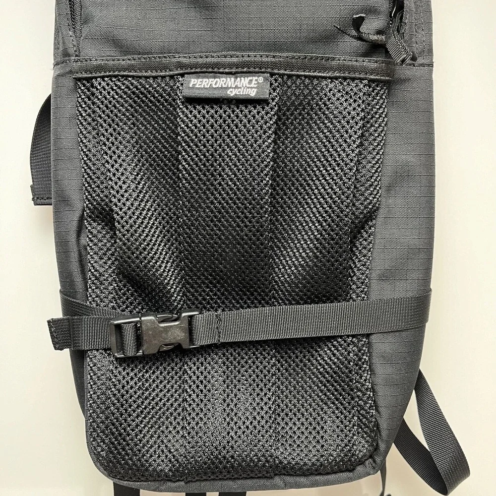 Performance Cycling Monsoon Max Black Ripstop Nylon Small Padded‎ Backpack